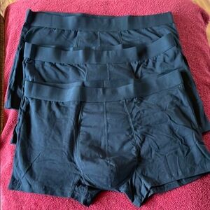 Karswatt Dare To Care Black Boxer Briefs Set. 3 Pair. NWT.